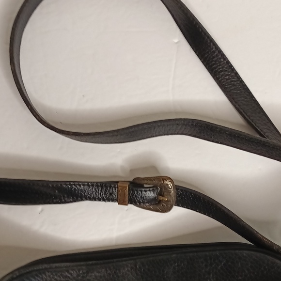 Vintage Valerie Stevens Black Pebble Leather Crossbody Shoulder Strap Bag Purse - Picture 10 of 11